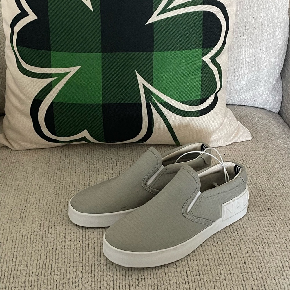 Boy's Gray Slip-On Shoes